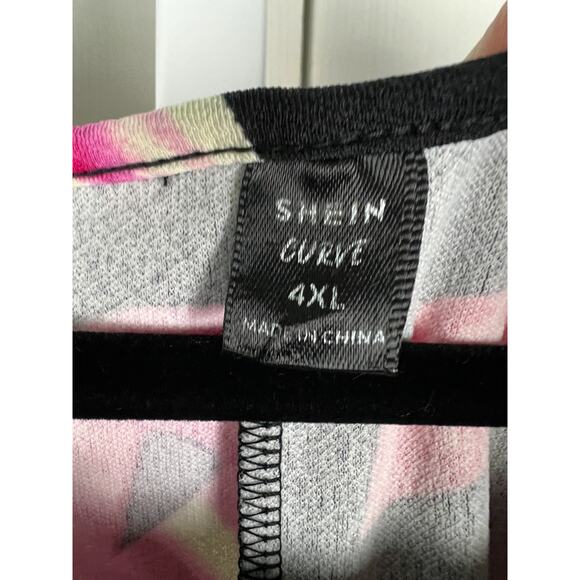 SHEIN Curve Womens DRESS 4XL Halloween Print Black Purple Pumkins Spooky - Picture 4 of 6